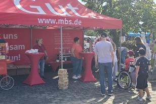 Sparkasse präsentiert ihren Stand
