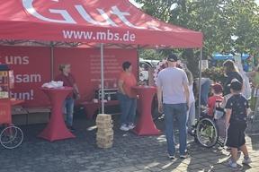 Sparkasse präsentiert ihren Stand