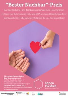 ein Herz welches in zwei offene Hände gelegt werden