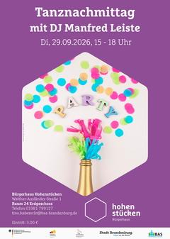 Flaschenhals mit Konfetti