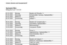 Speiseplan