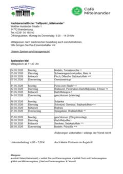 Speiseplan