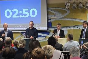 Kandidaten zur OB Wahl 2025 und Publikum